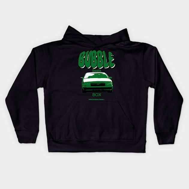 Impala Bubble Beats Box Green Kids Hoodie by Black Ice Design